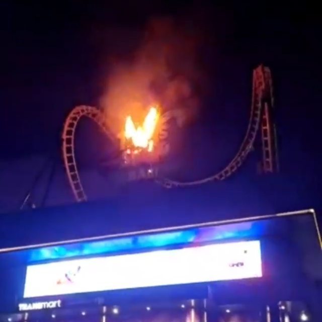 fire roller coaster