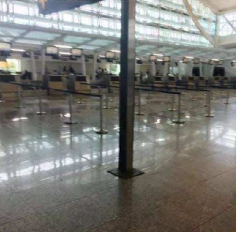 Empty lines bali airport