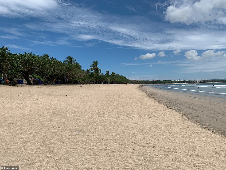 bali beach empty