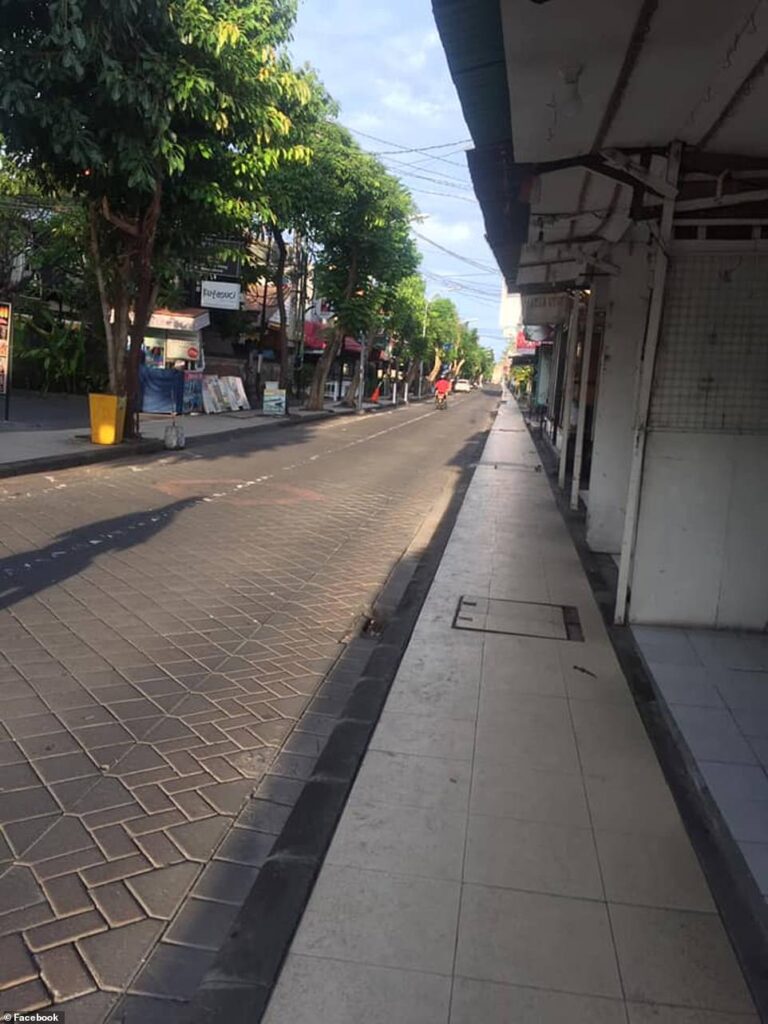 empty bali streets