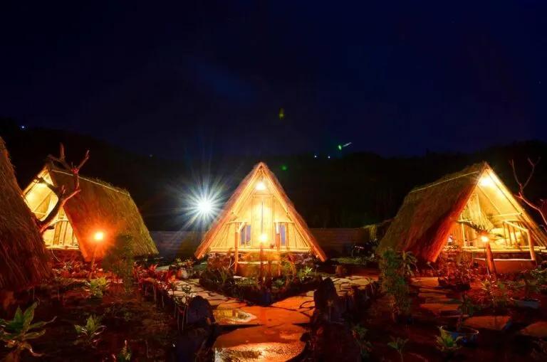 volcano view huts in bali