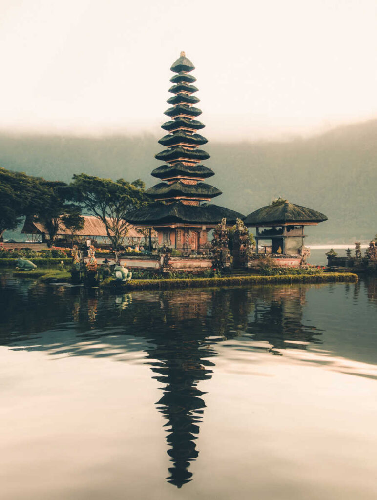 Bali pagoda tourist attraction