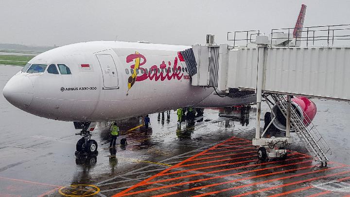 Batik plane at gate