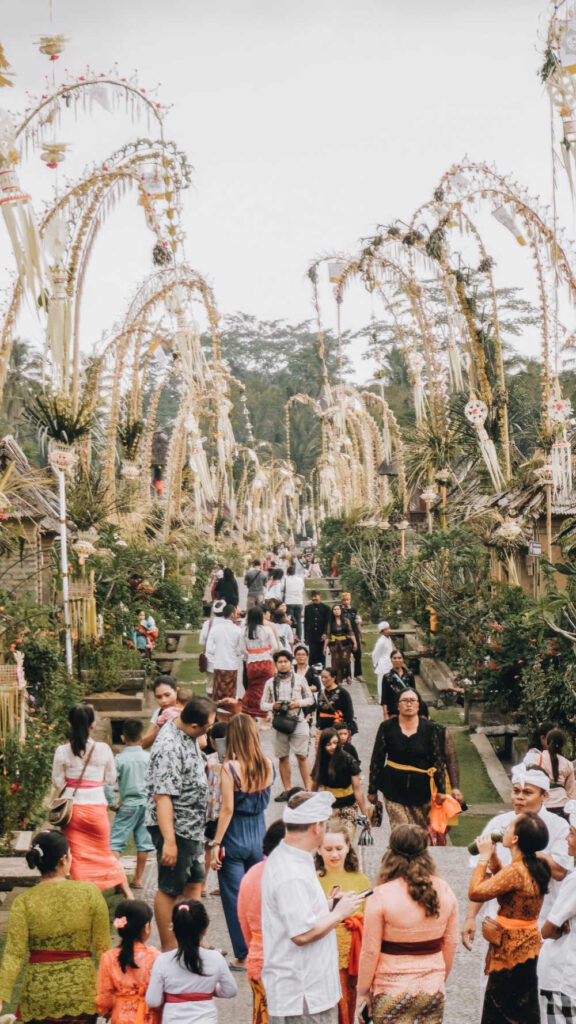 Tourists in Bali