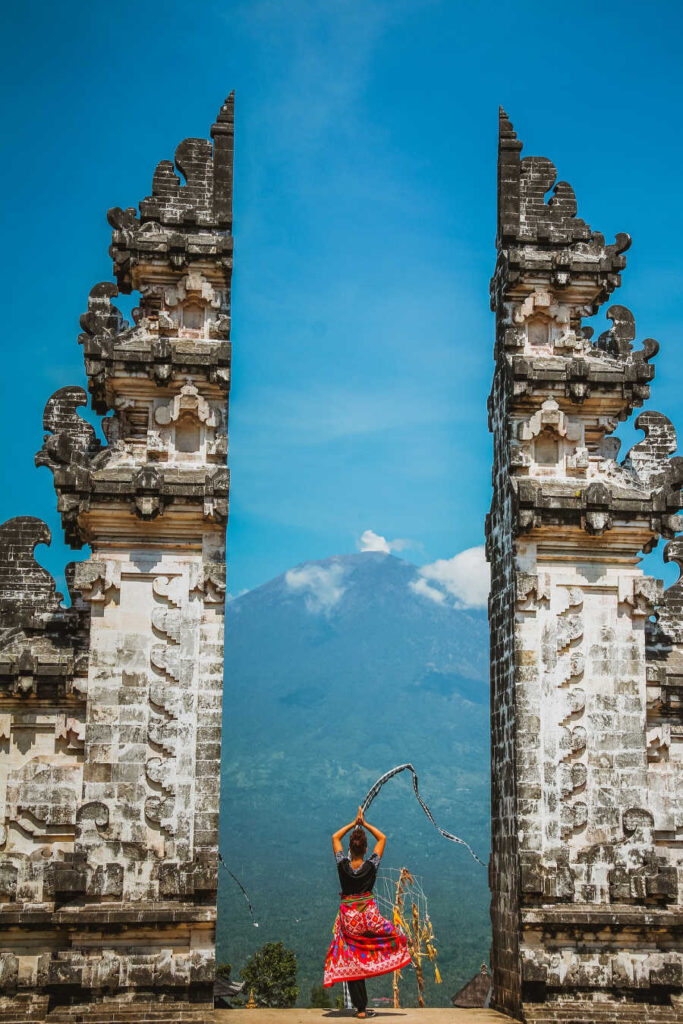 Woman At Bali Tourist attraction