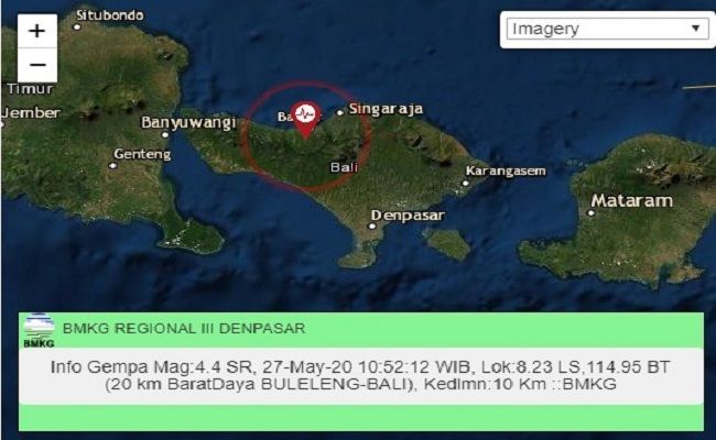 Bali Earthquake 4 4 Magnitude Rumbles Denpasar The Bali Sun