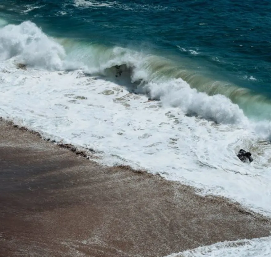 large waves bali