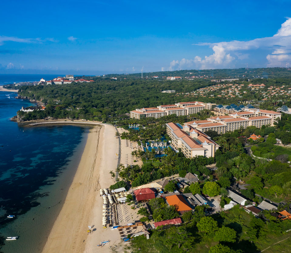 Beach hotel resort sits empty