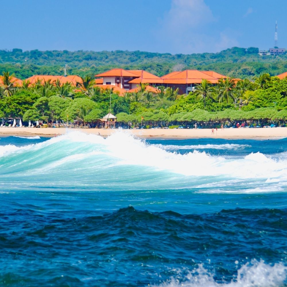 bali beach and waves