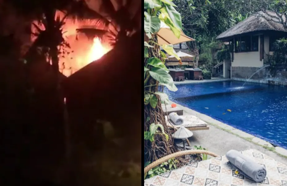 Fire Destroys 2 Hotels Buildings In Canggu Bali