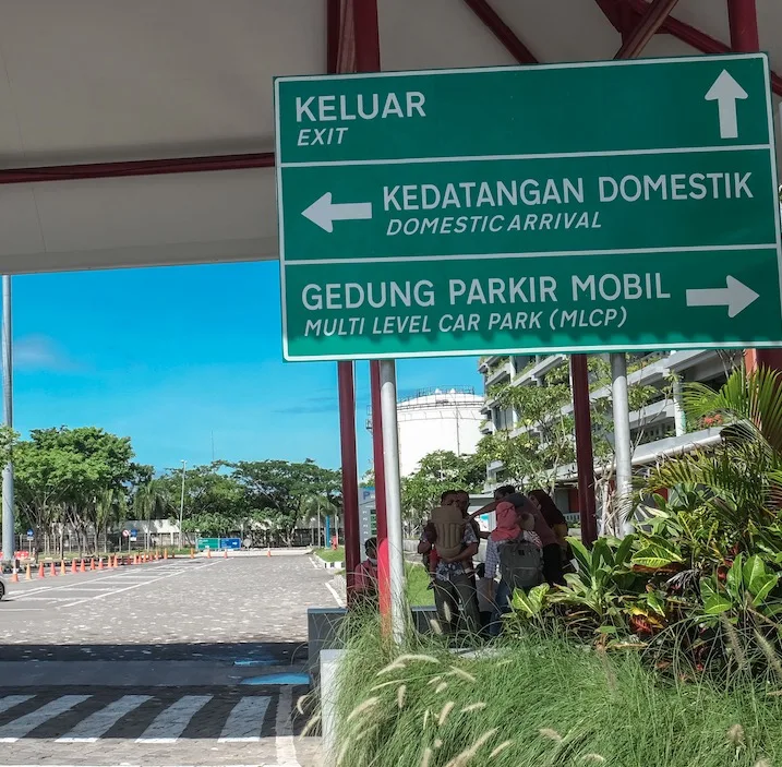 Bali airport sign