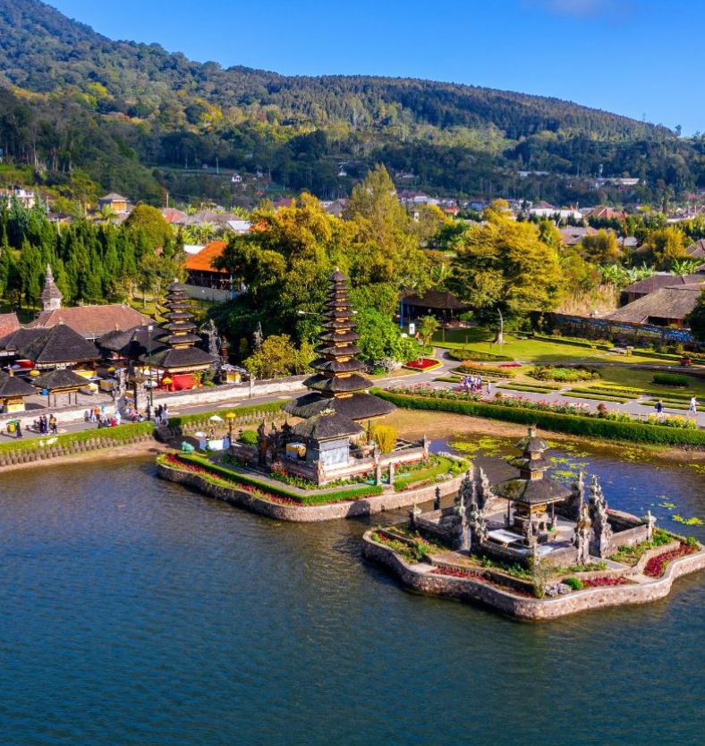 Pura Ulun Danu Bratan Temple in Bali, Indonesia