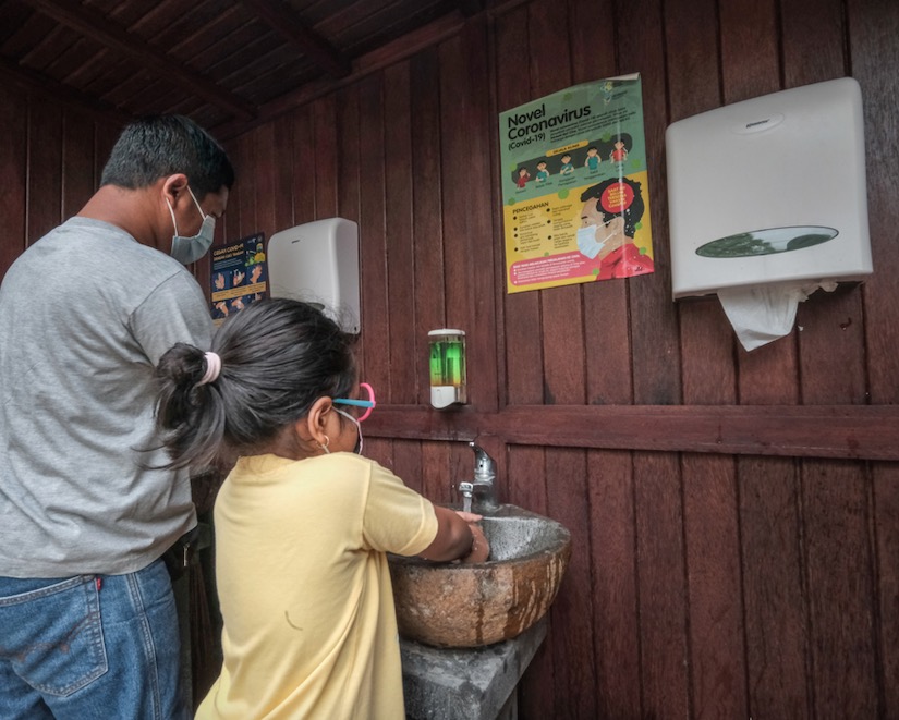 Handwash station Bali locals
