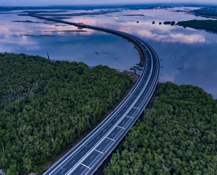 aerial Toll Road in Bali