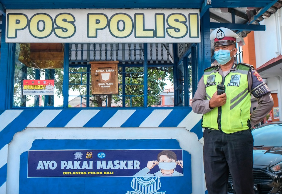 police mask protocols Bali