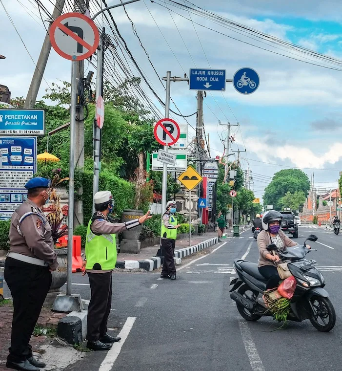 police motorbikes Bali