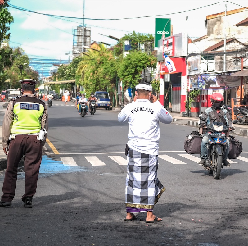 sub district police enforcing safety