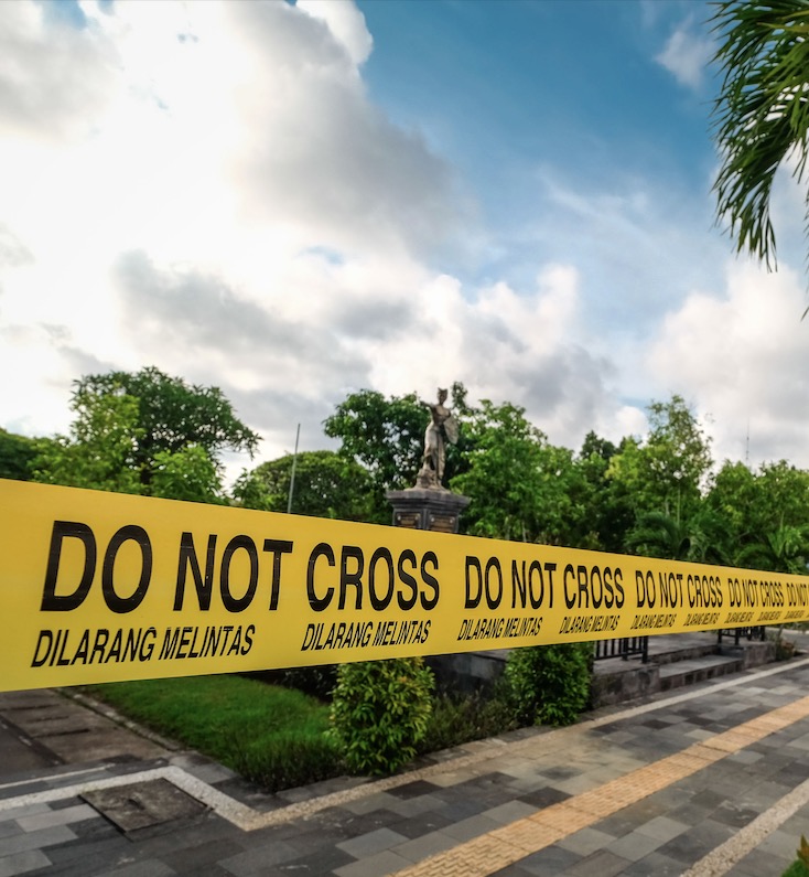 police tape bali