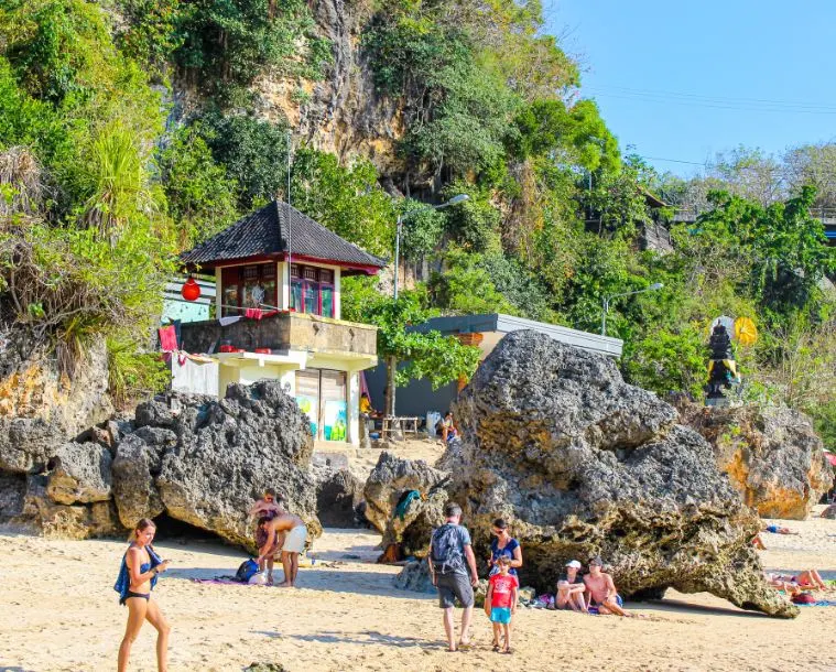 tourists in Nusa Dua