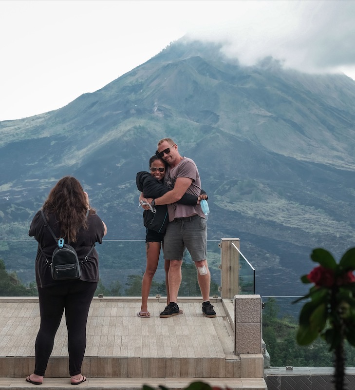 tourists mountain Bali