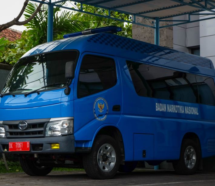 Bali Narcotics police van
