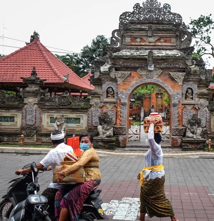 Bali locals masks