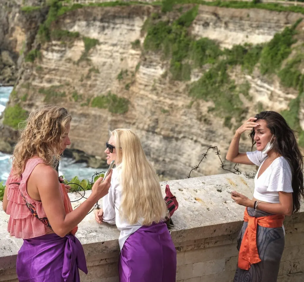 International tourists in Bali
