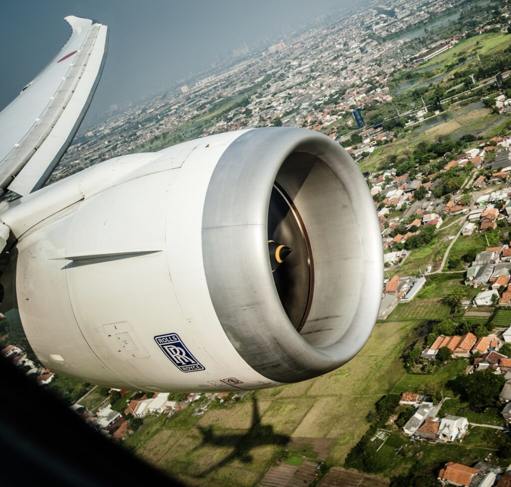 Rolls Royce jet engine Jakarta Indonesia