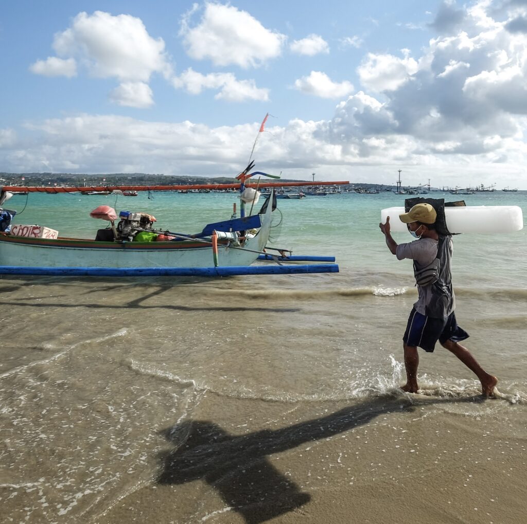 fisherman in Bali