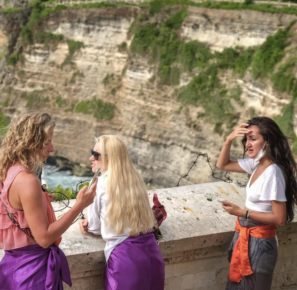 tourists in Bali