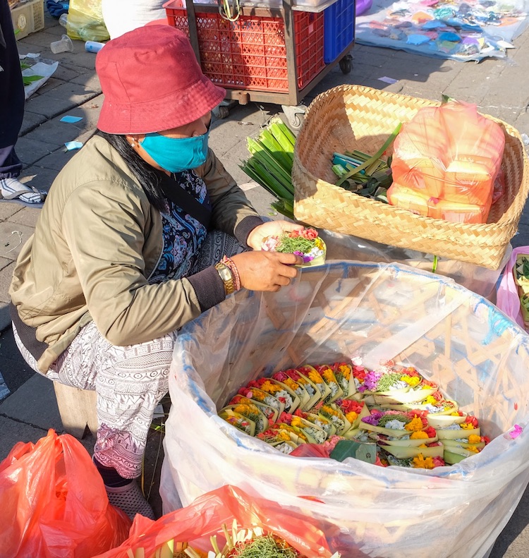 traditional market vendor