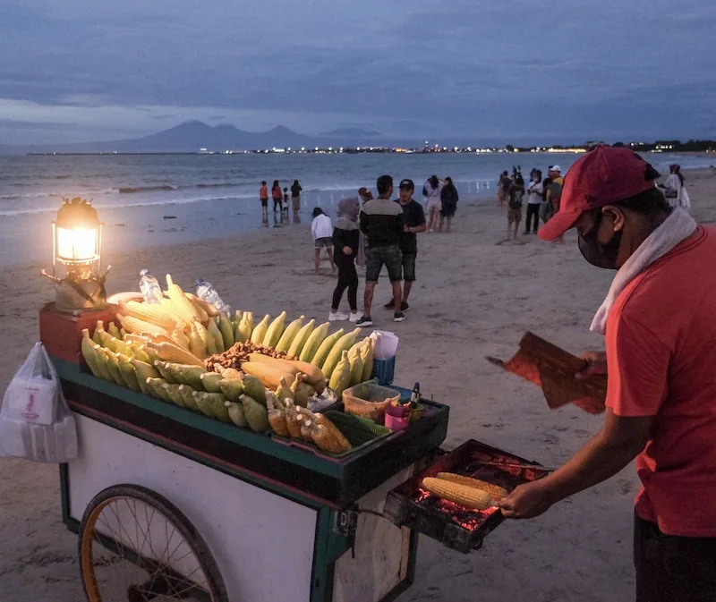 food stall vendor beach