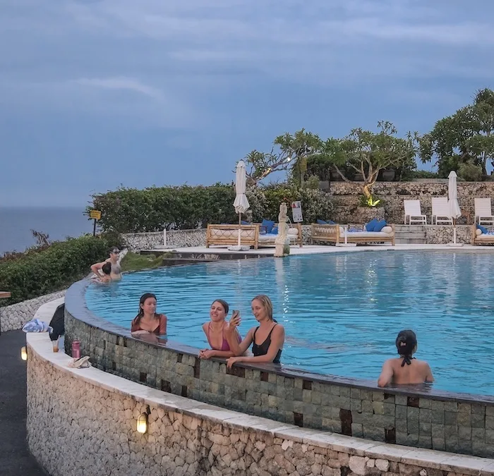 international tourists Bali resort