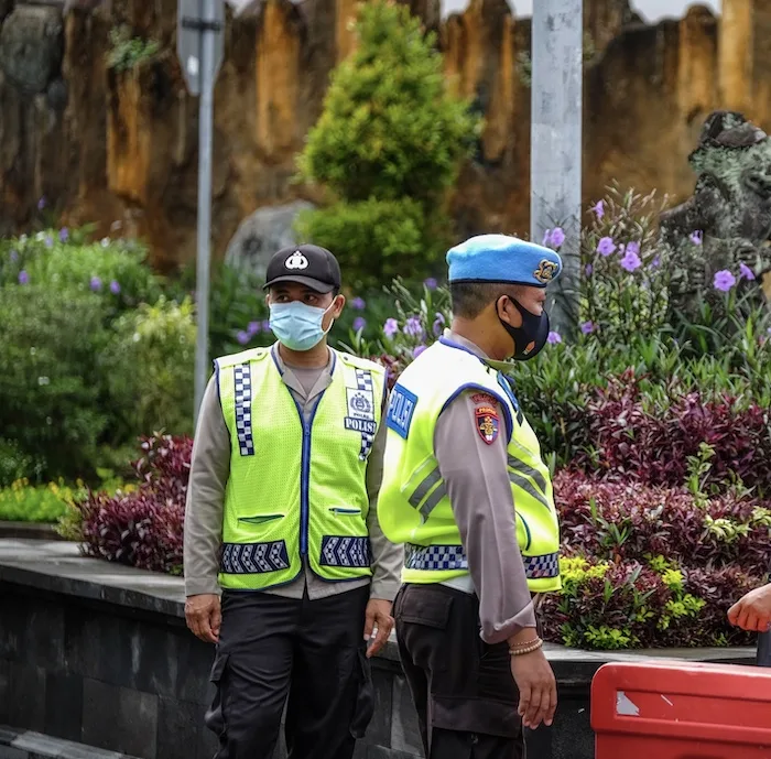 police officers masks