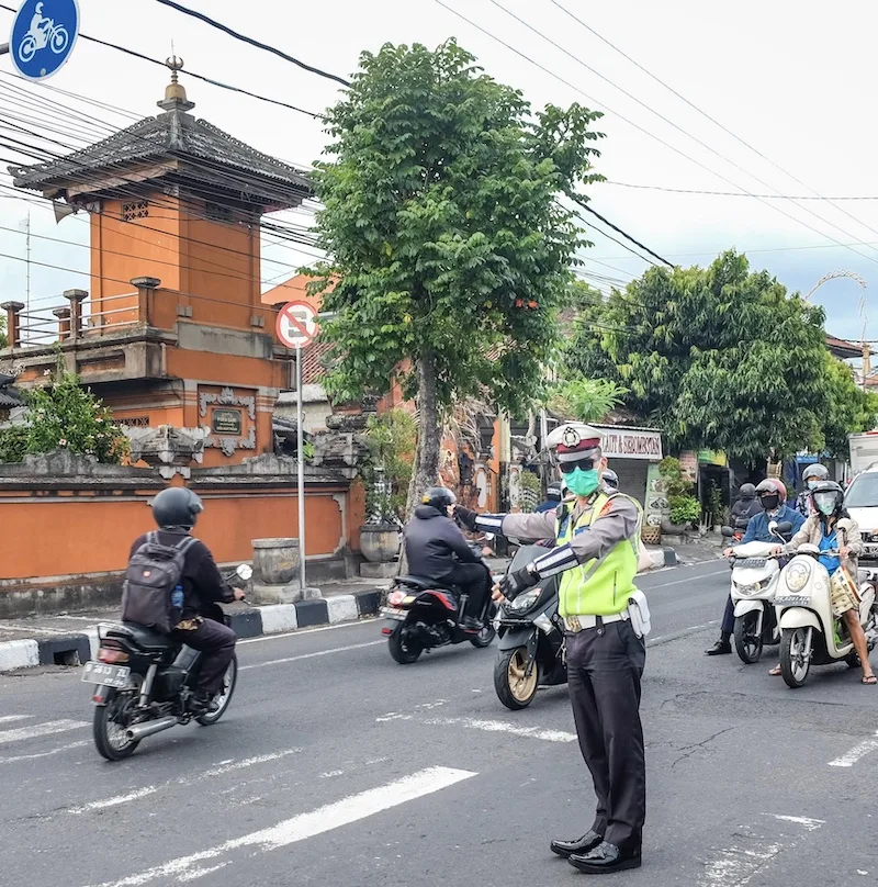 traffic police Denpasar