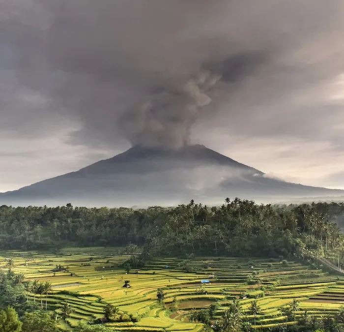 volcanic eruption Bali
