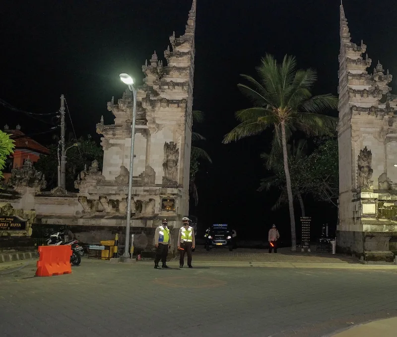 Kuta beach police