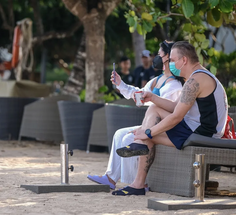 Tourists masks