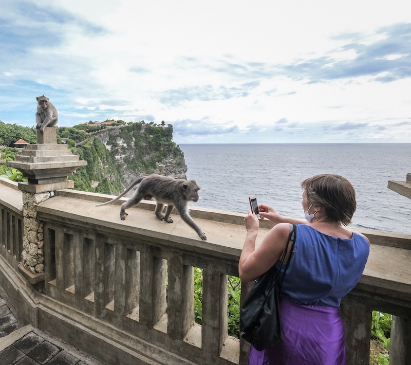 international tourist in Bali