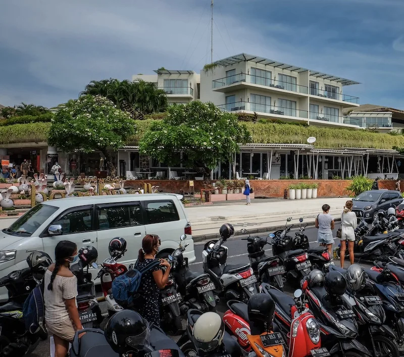 Kuta beach motorbikes