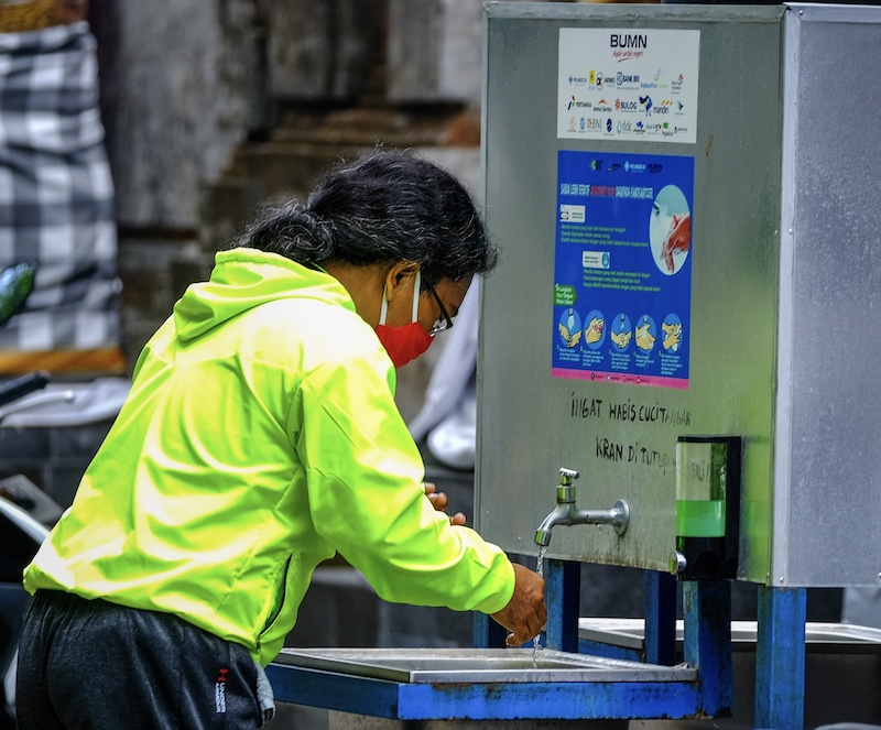 hand washing station