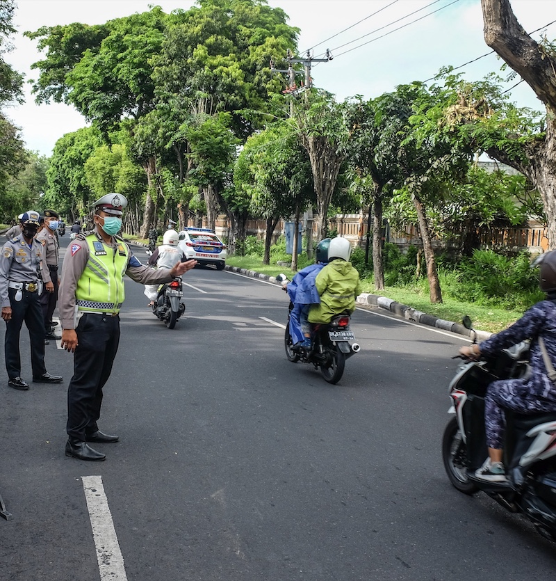 motorbikes traffic officers