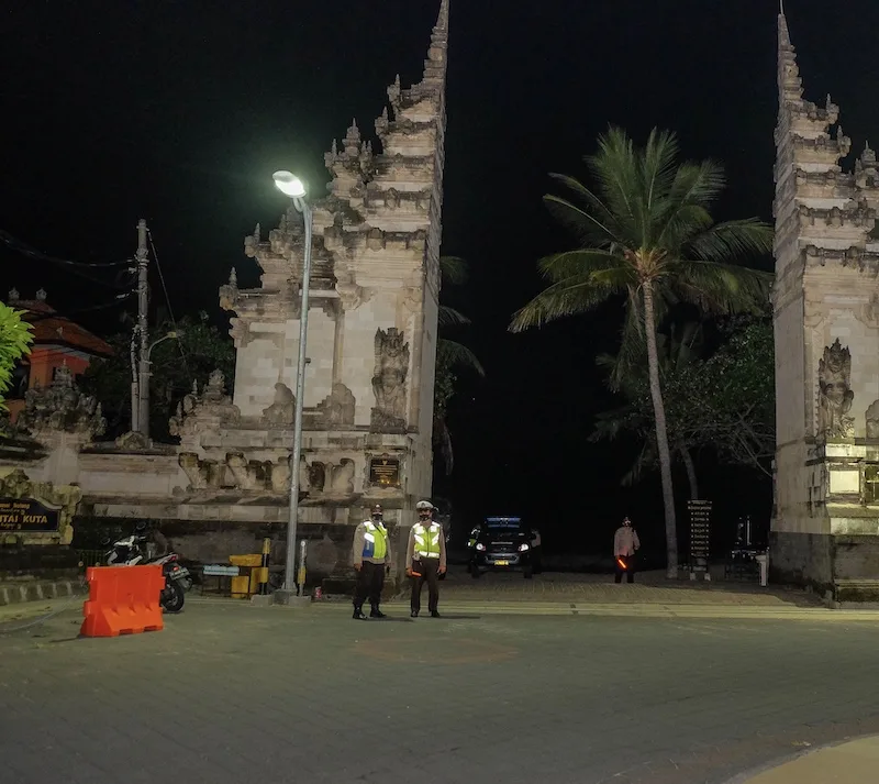 police officers in Kuta