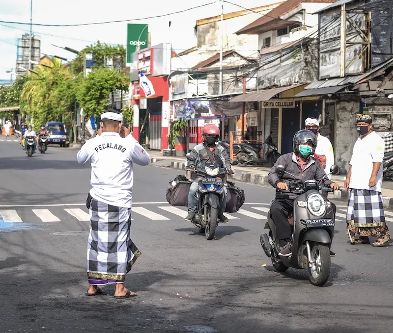 police on road