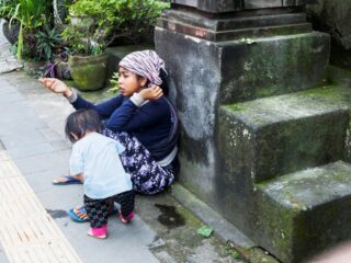 Bali authorities have detained dozens of children, some even carrying infants while begging on the streets in the Gianyar District.