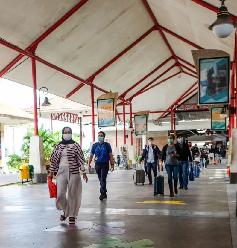 Bali Airport arrivals hallway