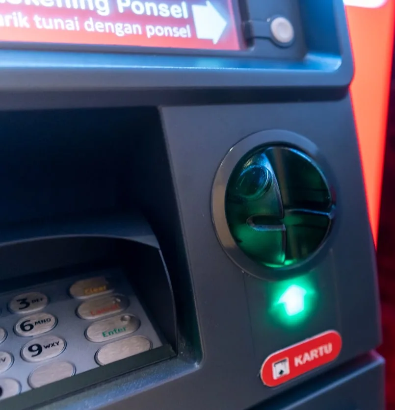 ATM machine in Indonesia