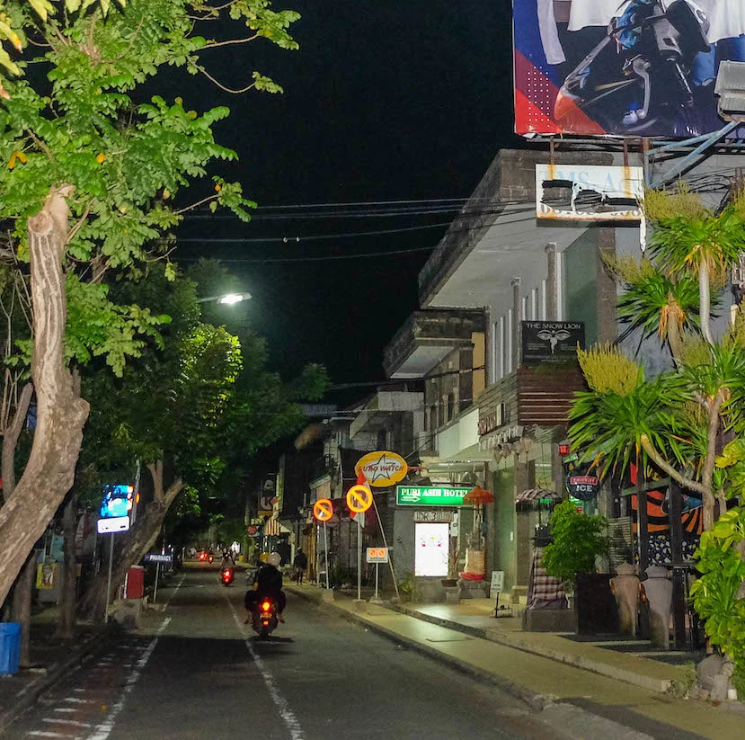 Kuta at night