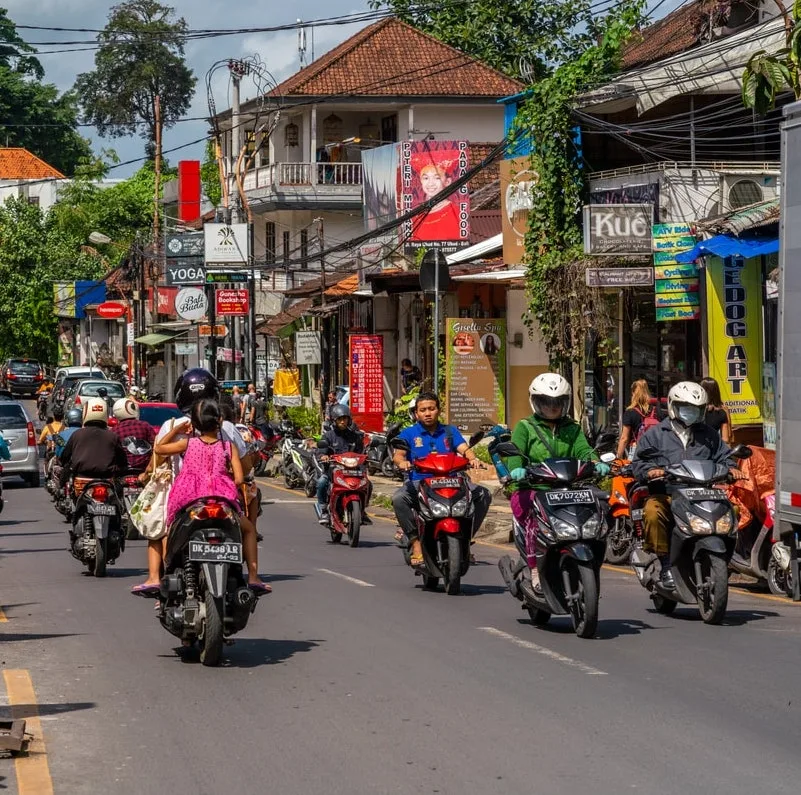 Motorbikes in Bali