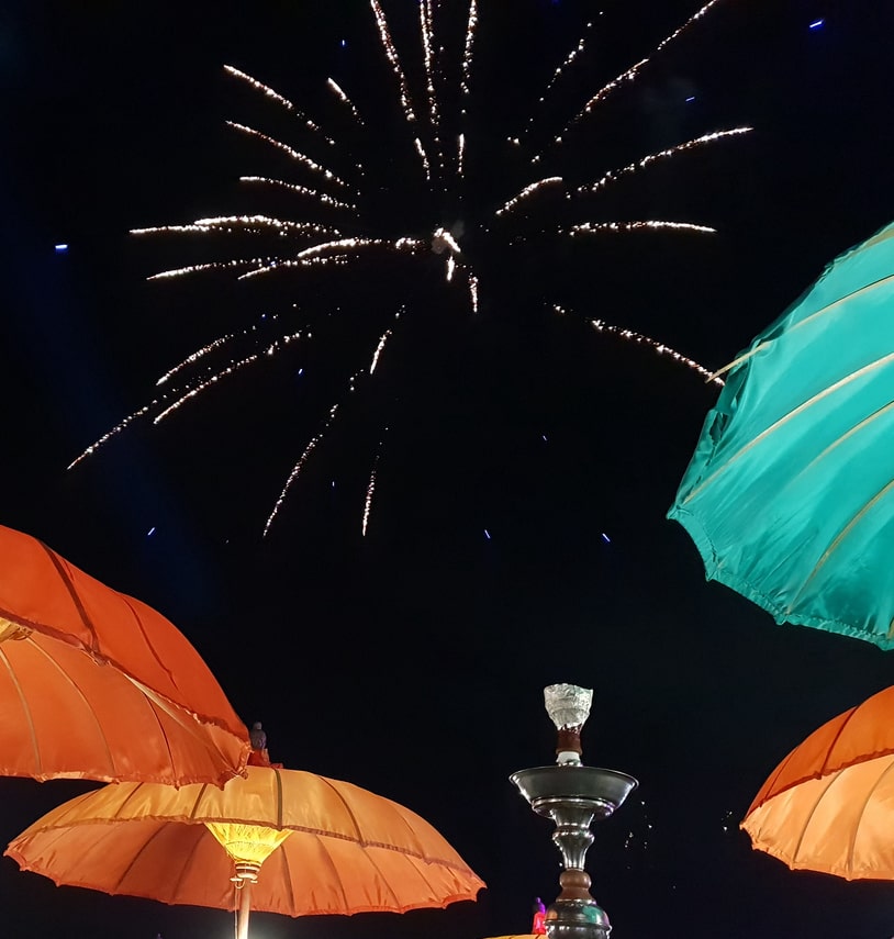 New Year fireworks in Bali
